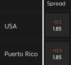 Betting spread
